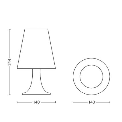 Philips 71795/35/16 - Detská stolná lampa DISNEY FROZEN LED/2,3W/230V