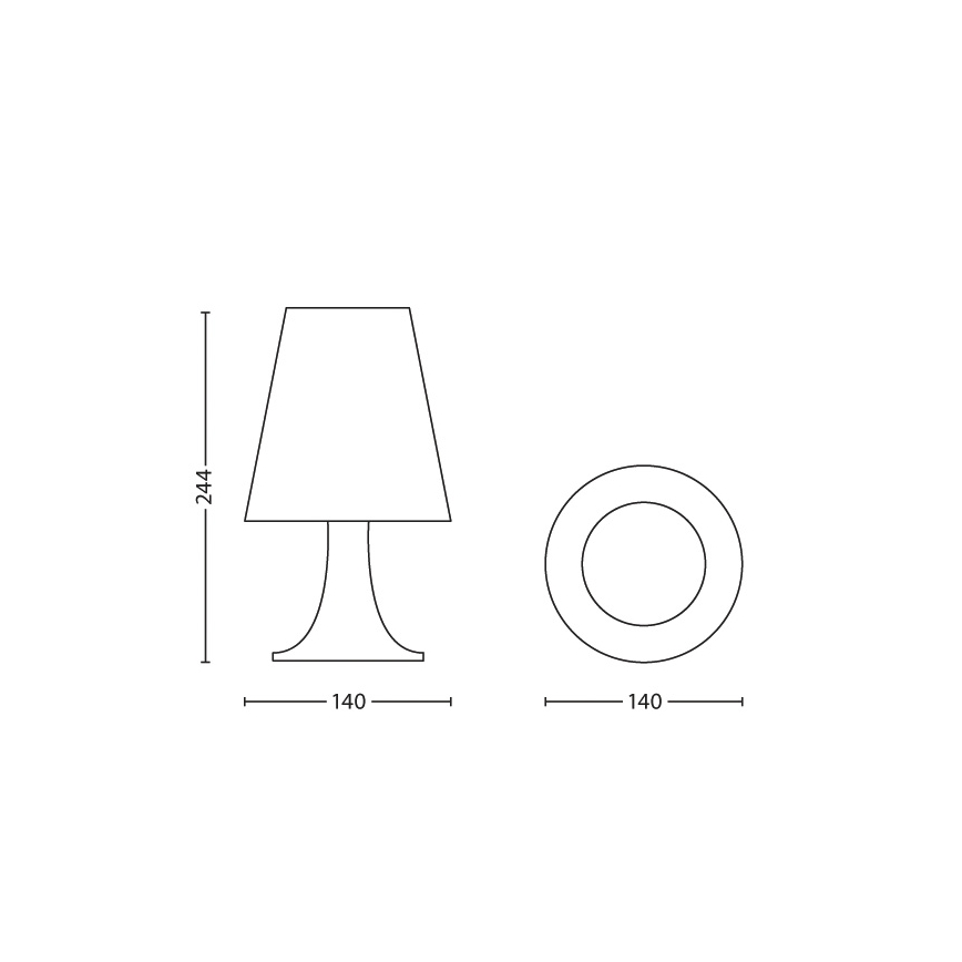 Philips 71795/35/16 - Detská stolná lampa DISNEY FROZEN LED/2,3W/230V