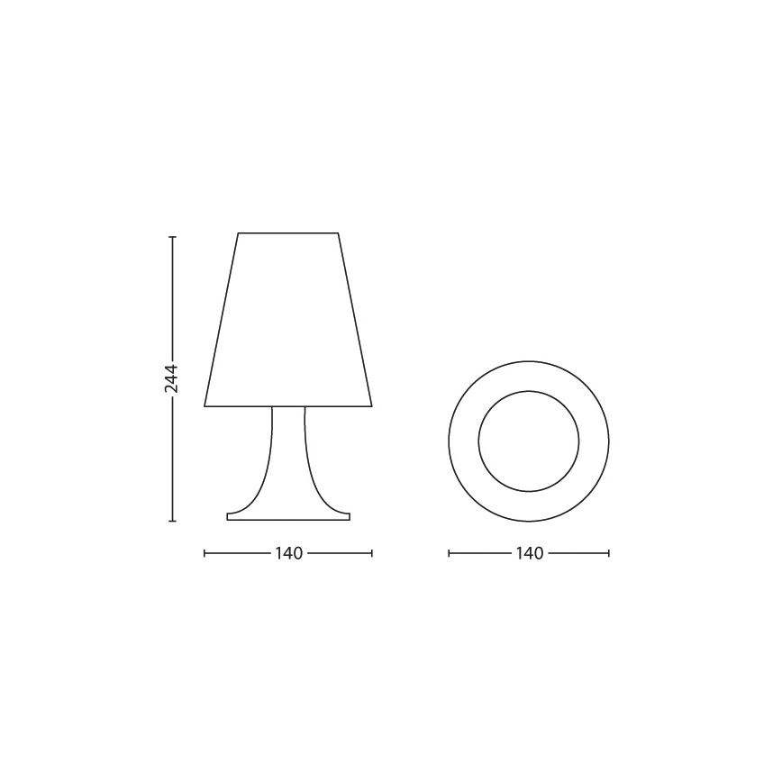 Philips 71795/99/16 - Detská stolná lampa STAR WARS LED/2,3W/230V
