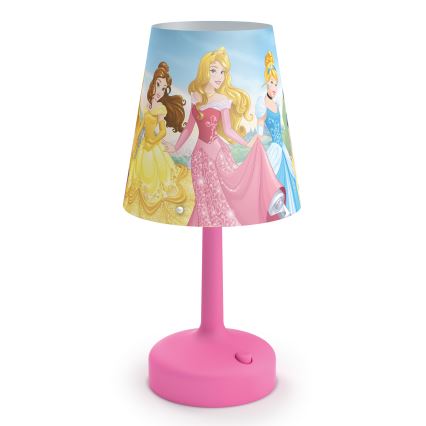 Philips 71796/28/16 - LED Detská stolná lampa DISNEY PRINCESS LED/0,6W/3xAA