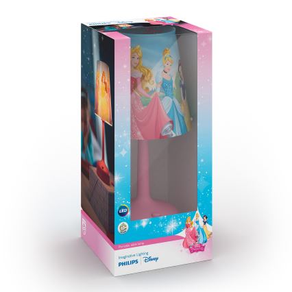 Philips 71796/28/16 - LED Detská stolná lampa DISNEY PRINCESS LED/0,6W/3xAA