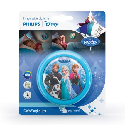 Philips 71924/08/16 - LED Detské dotykové svetlo DISNEY FROZEN LED/0,3W/2xAAA