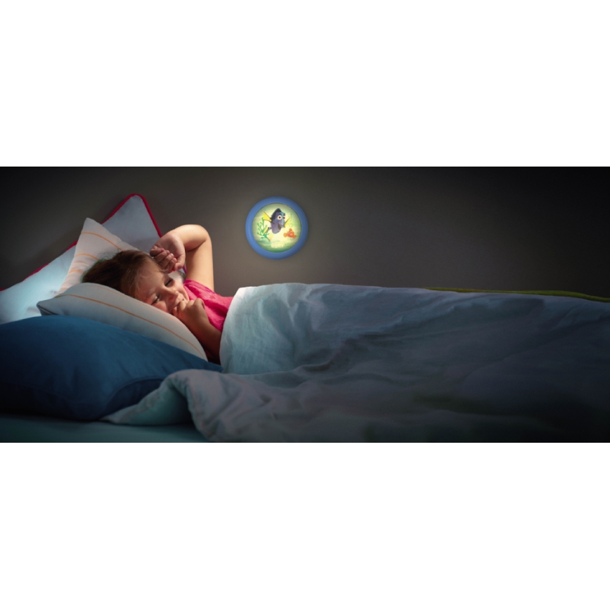Philips 71924/35/P0 - Detské dotykové svetlo DISNEY FINDING DORY LED/0,3W/2xAAA