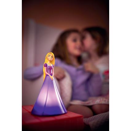 Philips 71944/20/P0 - LED detská stolná lampa PRINCESS RAPUNZEL 2xLED/0,2W/3V