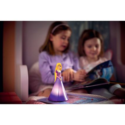 Philips 71944/20/P0 - LED detská stolná lampa PRINCESS RAPUNZEL 2xLED/0,2W/3V