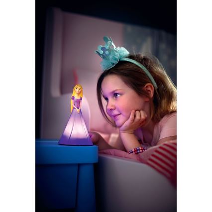 Philips 71944/20/P0 - LED detská stolná lampa PRINCESS RAPUNZEL 2xLED/0,2W/3V