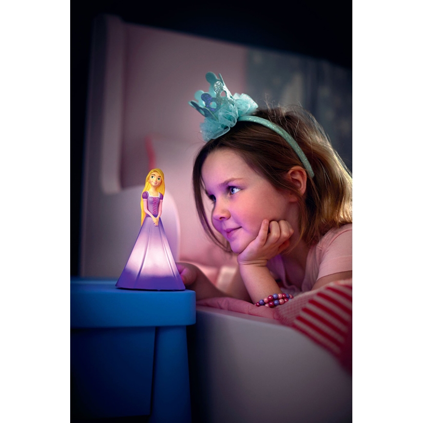 Philips 71944/20/P0 - LED detská stolná lampa PRINCESS RAPUNZEL 2xLED/0,2W/3V