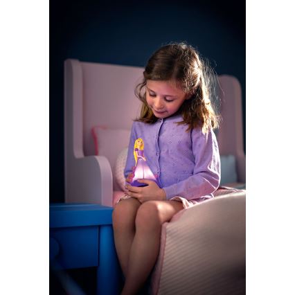 Philips 71944/20/P0 - LED detská stolná lampa PRINCESS RAPUNZEL 2xLED/0,2W/3V