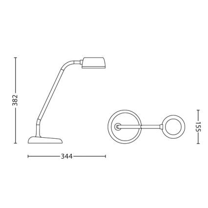 Philips 72008/35/16 - LED stolná lampa MYLIVING JELLY LED/3,6W/230V