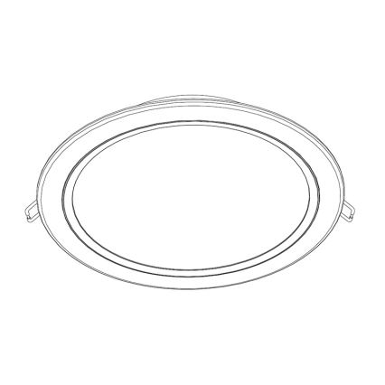 Philips 80088/17/16 - LED podhľadové svietidlo RASTABAN 1xLED/20W/230V