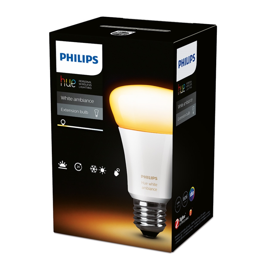 Philips 8718696548738 - Žiarovka stmievateľná HUE 1xE27/9,5W