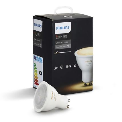 LED stmievateľná žiarovka RGB Philips Hue WHITE AMBIANCE 1xGU10/5,5W/230V