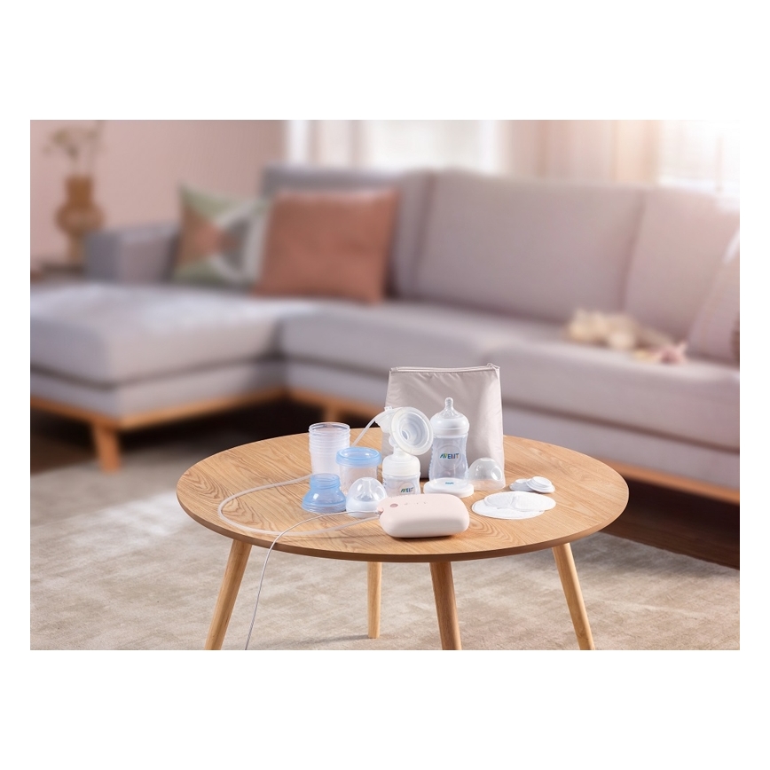Philips Avent - Odsávačka materského mlieka elektronická s príslušenstvom SINGLE