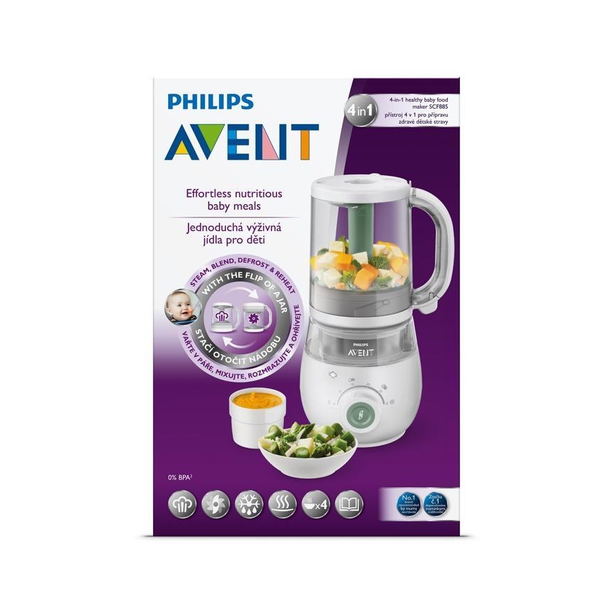 Philips Avent - Parný hrniec s mixérom 4v1