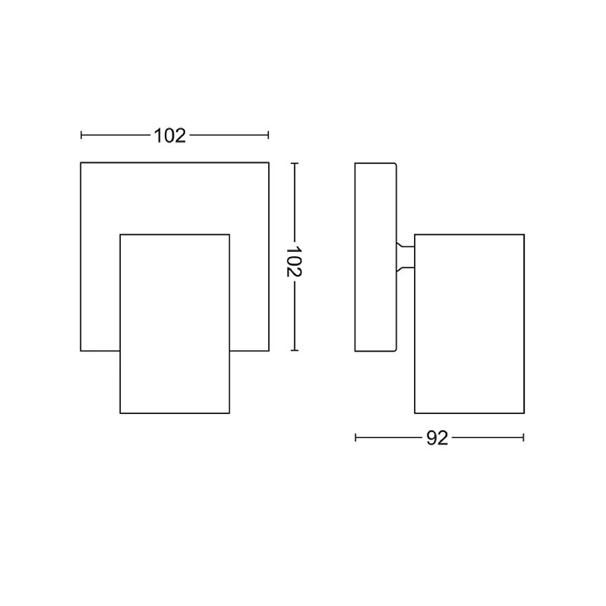 Philips - Bodové svietidlo KOSIPO 1xGU10/5,5W/230V biela