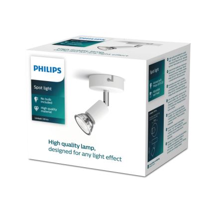 Philips - Bodové svietidlo 1xGU10/50W/230V biela