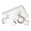 Philips - Bodové svietidlo RUNNER 4xGU10/20W/230V biela