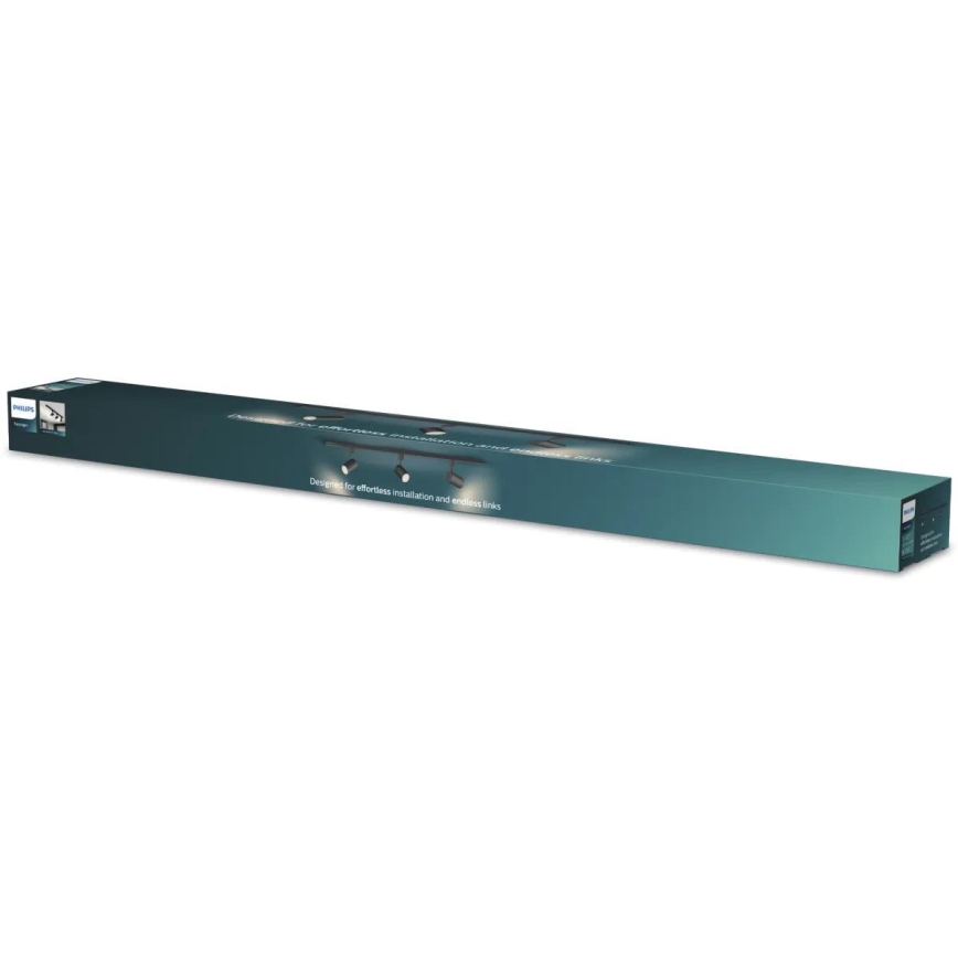 Philips - Bodové svietidlo v lištovom systéme EASYLINK 3xGU10/7W/230V 1m čierne
