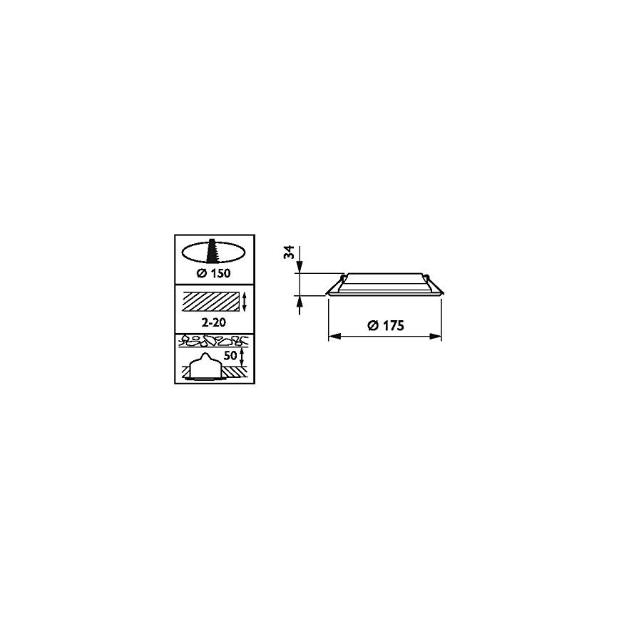 Philips DN065B LED10S/840 PSU II WH - LED Podhľadové svietidlo LED/11W/230V 4000K