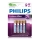 Philips FR03LB4A/10 - 4 ks Lithiová batéria AAA LITHIUM ULTRA 1,5V 800mAh