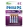Philips FR03LB4A/10 - 4 ks Lithiová batéria AAA LITHIUM ULTRA 1,5V