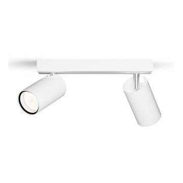 Philips - Kúpeľňové bodové svietidlo IDRIS 2xGU10/5W/230V IP44 biela
