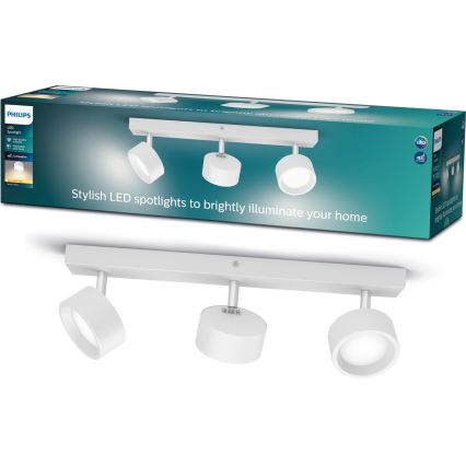 Philips - LED Bodové svietidlo 3xLED/5,5W/230V biela