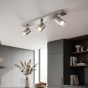 Philips - LED bodové svietidlo matný chróm 3xGU10/20W/230V
