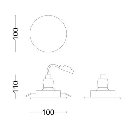 Philips - LED Kúpeľňové podhľadové svietidlo FRESCO LED/4,6W/230V IP23