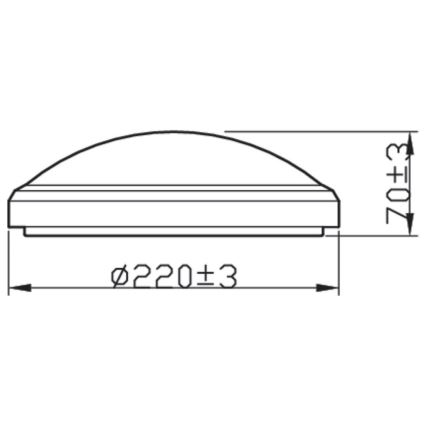 Philips - LED  Kúpelňové stropné svietidlo DORIS LED/6W/230V 2700K IP54