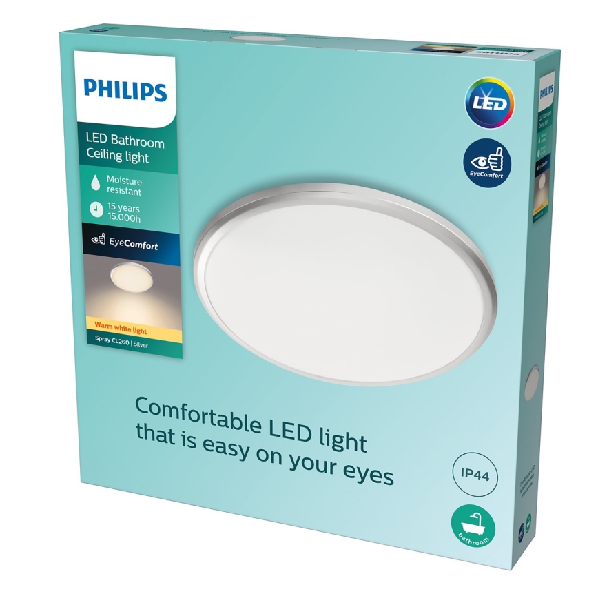 Philips - LED Kúpeľňové stropné svietidlo LED/17W/230V IP44