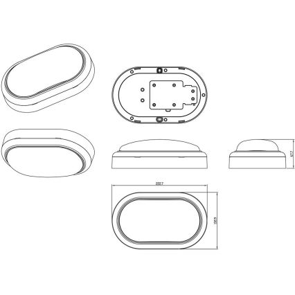 Philips - LED Nástenné svietidlo PROJECTLINE LED/15W/230V IP65