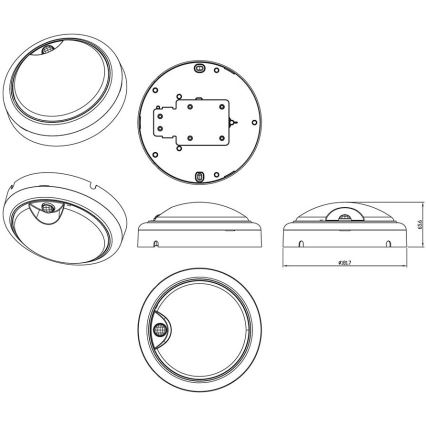 Philips - LED Nástenné svietidlo so senzorom PROJECTLINE LED/15W/230V IP54