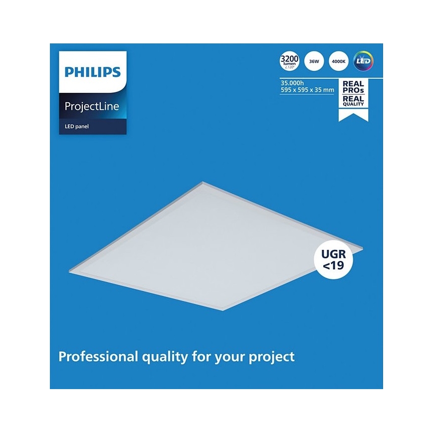 Philips - LED Panel podhľadový PROJECTLINE LED/36W/230V 59,5x59,5 cm