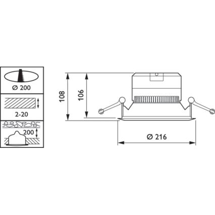 Philips - LED Podhľadové svietidlo CORELINE LED/19W/230V