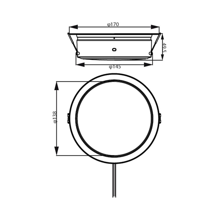 Philips - LED Podhľadové svietidlo LED/6,5W/230V 3000K