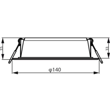 Philips - LED Podhľadové svietidlo MESON LED/12,5W/230V 3000K