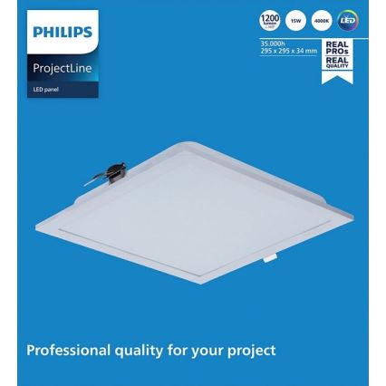 Philips - LED Podhľadové svietidlo PROJECTLINE LED/15W/230V 29,5x29,5 cm