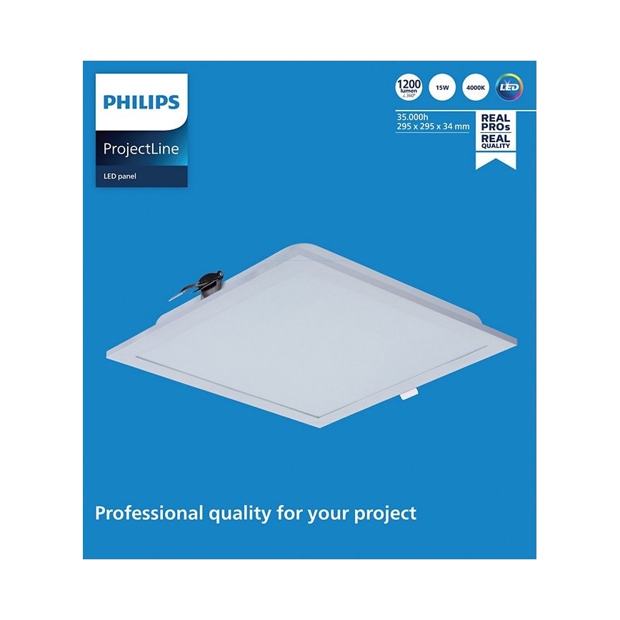 Philips - LED Podhľadové svietidlo PROJECTLINE LED/15W/230V 29,5x29,5 cm