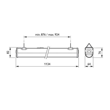 Philips - LED Podlinkové svietidlo CORELINE LED/38W/230V