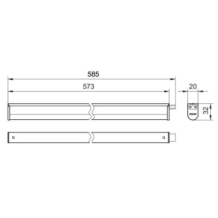 Philips - LED Podlinkové svietidlo PROJECTLINE LED/6,5W/230V 3000/4000/6500K