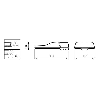 Philips - LED pouličné svietidlo CORELINE MALAGA LED/25W/230V 4000K IP65