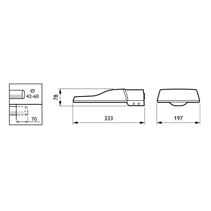 Philips - LED pouličné svietidlo CORELINE MALAGA LED/25W/230V 4000K IP65