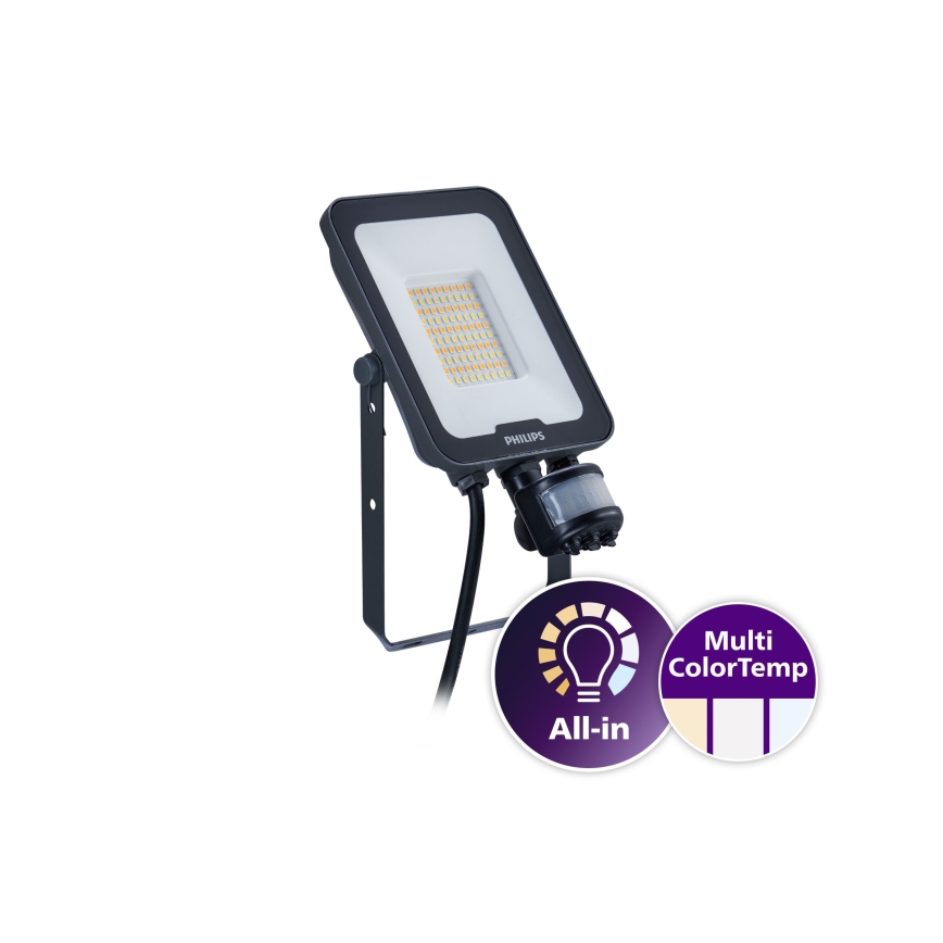 Philips - LED reflektor s pohybovým a súmrakovým snímačom LEDINAIRE ALL-IN LED/30W/230V 3000/4000/6500K IP65