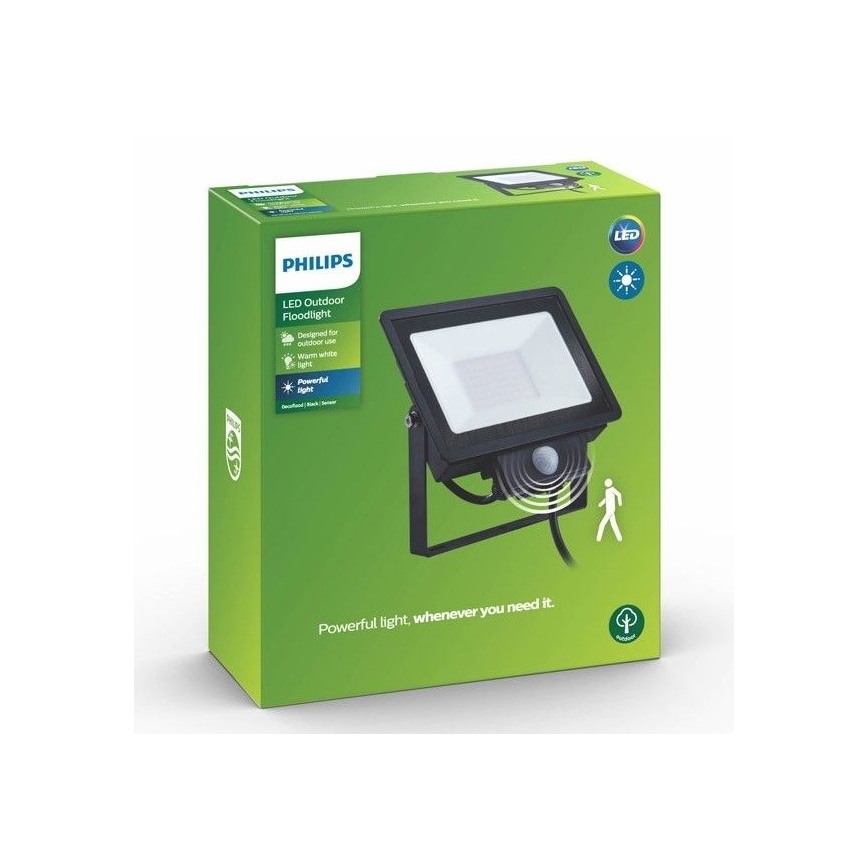 Philips - LED Reflektor so senzorom DECOFLOOD LED/20W/230V IP65