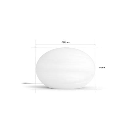 Philips - LED RGB stmievateľná stolová lampa Hue FLOURISH White And Color Ambiance 1xE27/8,1W/230V 1000-20000K
