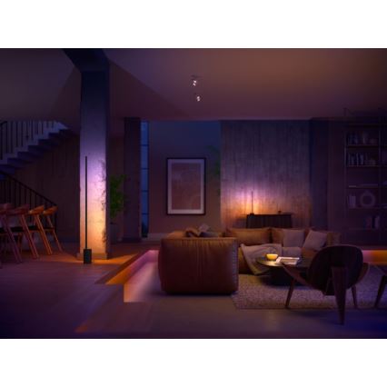 Philips - LED RGB Stmievateľná stolná lampa Hue SIGNE LED/12W/230V 2000-6500K čierna