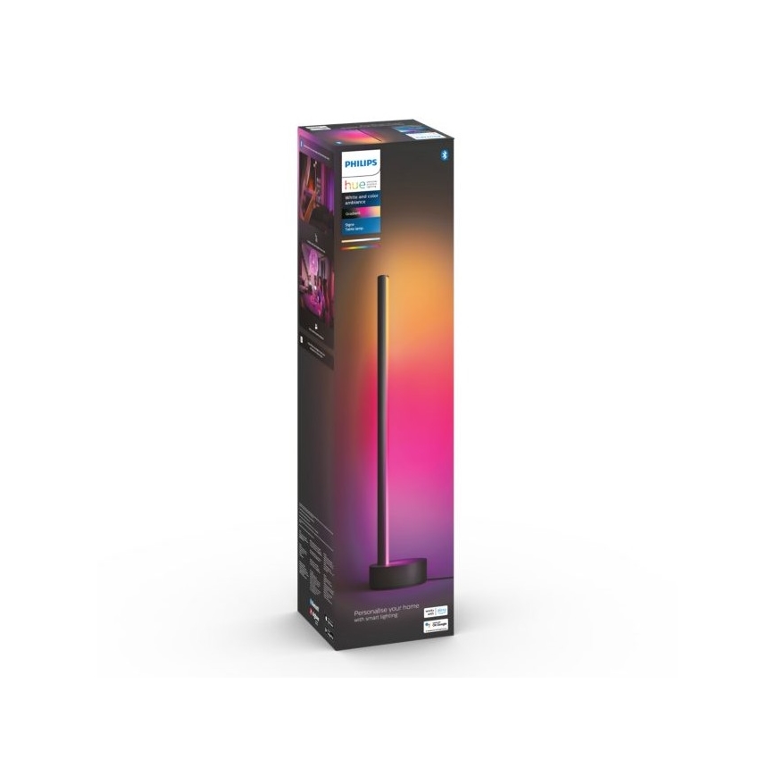 Philips - LED RGB Stmievateľná stolná lampa Hue SIGNE LED/12W/230V 2000-6500K čierna