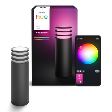 Philips - LED RGB stmievateľná vonkajšia lampa Hue LUCCA 1xE27/8,1W/230V 40 cm 1000-20000K IP44