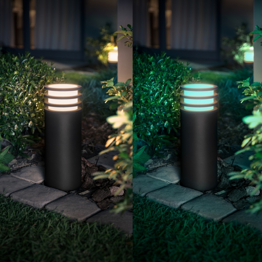 Philips - LED RGB stmievateľná vonkajšia lampa Hue LUCCA 1xE27/8,1W/230V 40 cm 1000-20000K IP44